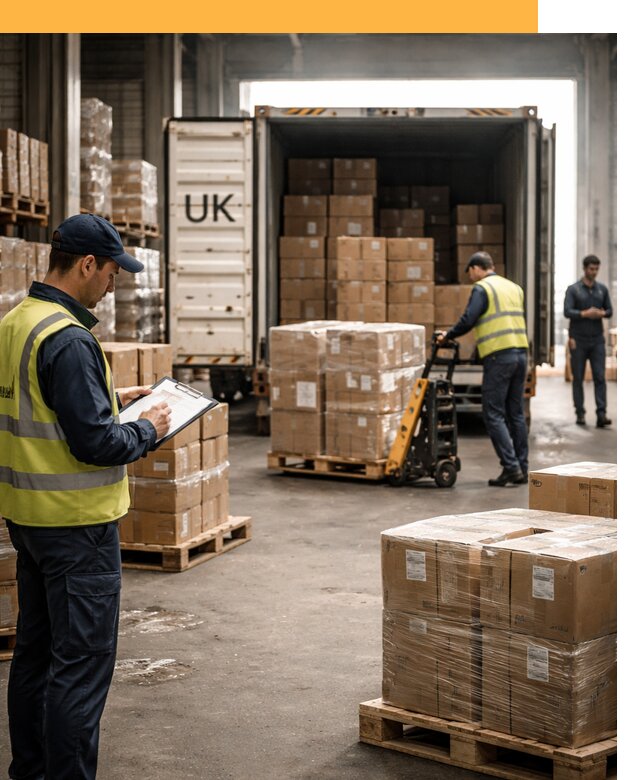 Доставка грузов из Великобритании с таможенным оформлением от 12659