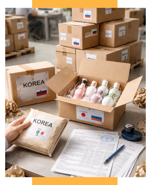 Доставка косметики из Кореи от 8608 р. под ключ | СетСервис-Вль