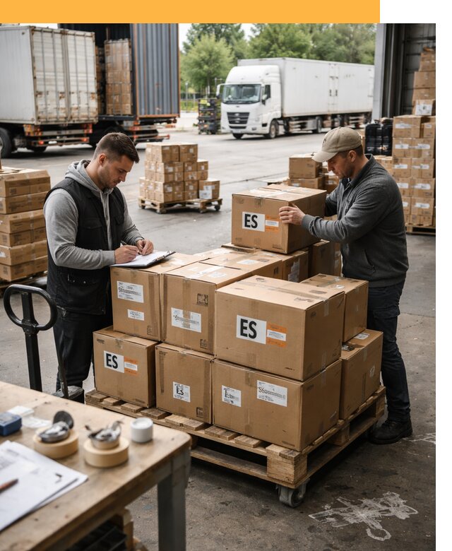 Доставка грузов в Испанию автотранспортом от 35445 руб