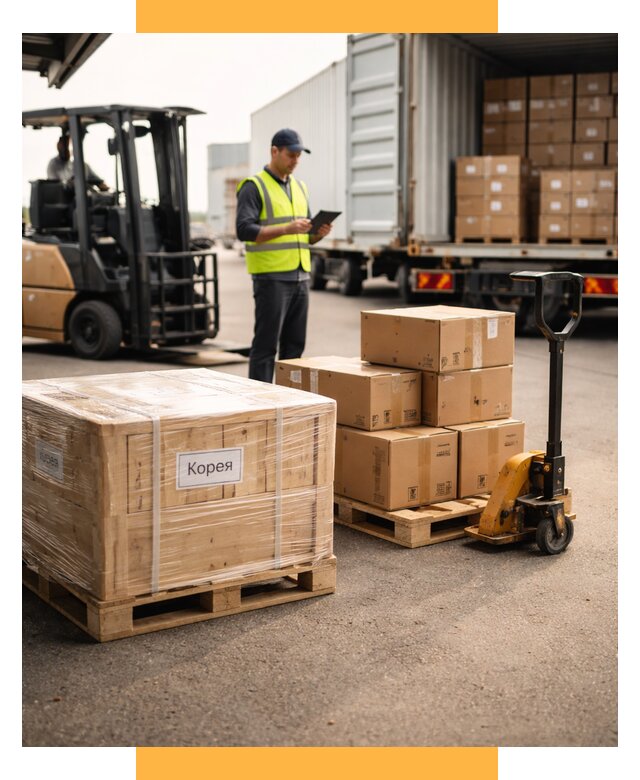 Доставка грузов в Корею из России от 35445 р. | СетСервис-Вль