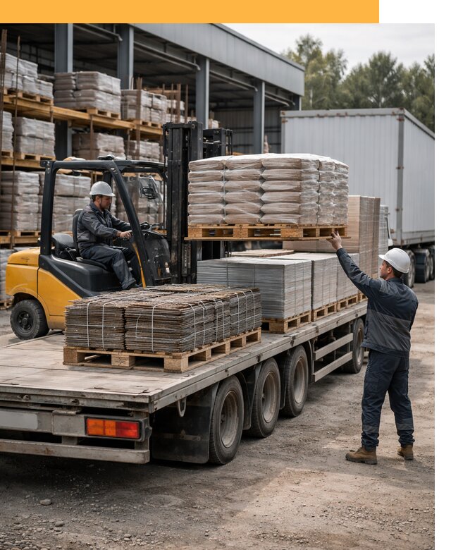 Перевозка строительных материалов по миру от 5570 руб